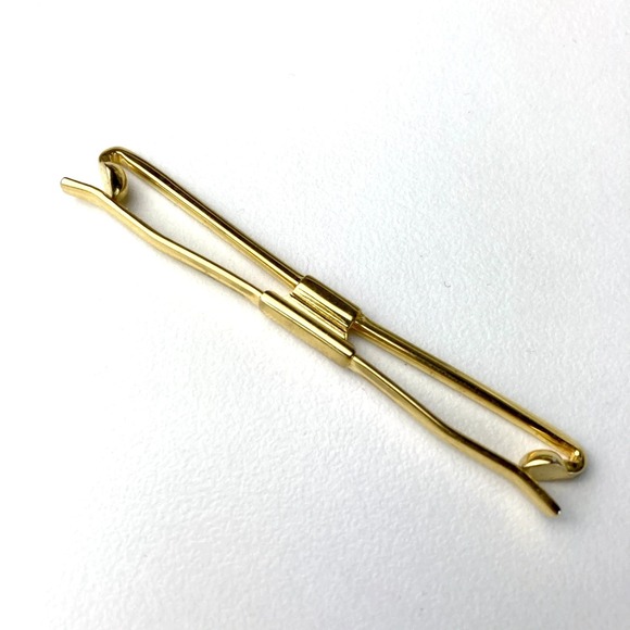 The Unbranded Brand Other - Vintage Collar Bar Clip – Gold Finish Classic Collar Bar